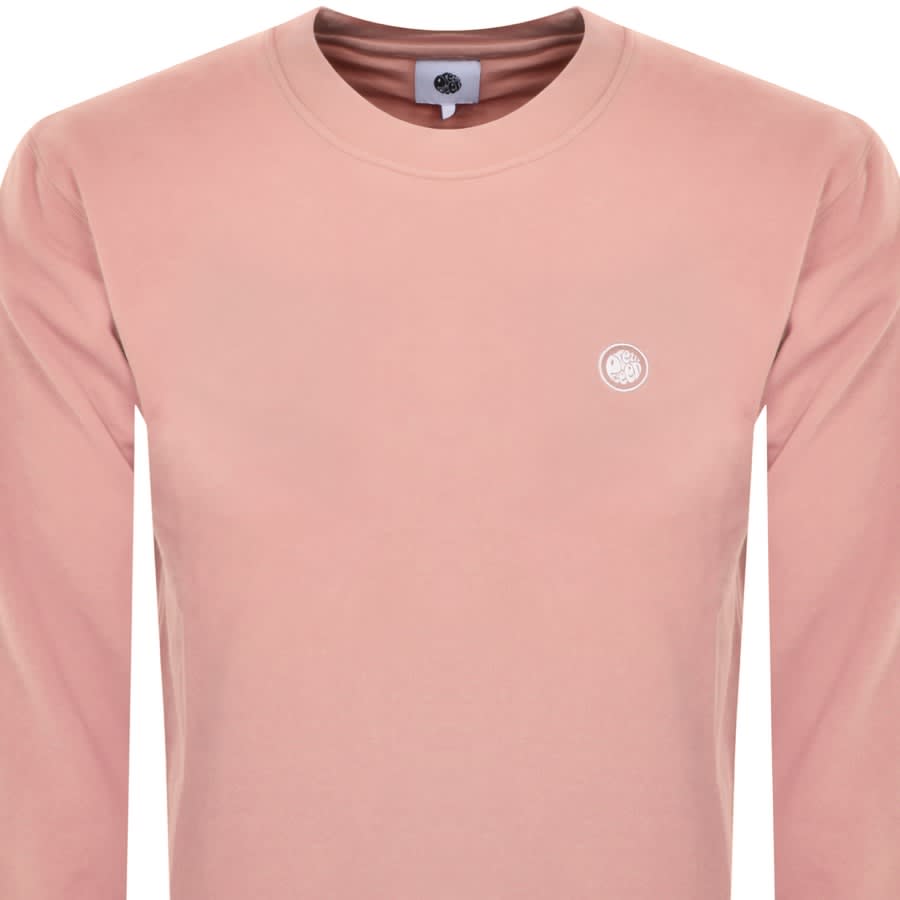 Pretty Green Cascade Logo Sweatshirt Pink Mainline Menswear Australia